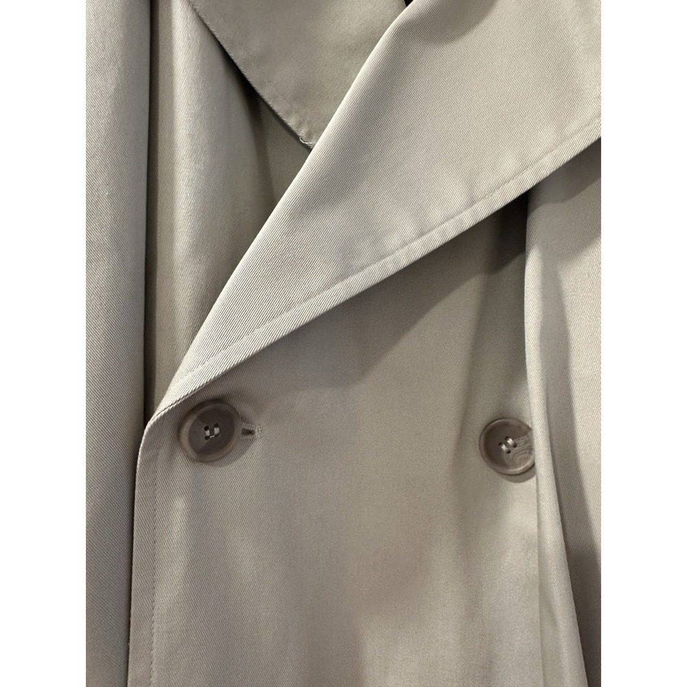 New Stafford Men's Tan Trench Coat 44 Regular - Picture 5 of 15